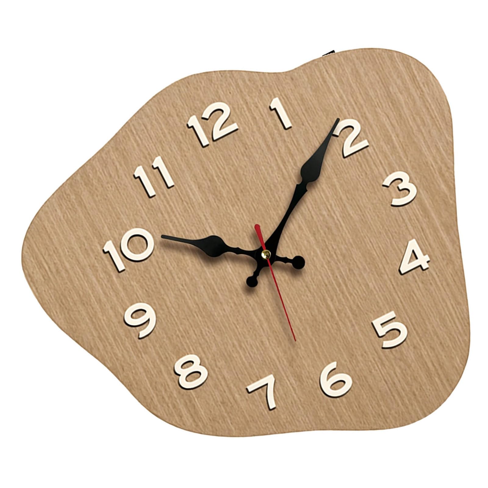 Kaeltsyn Irregular Shape Noiseless Quartzs Wall Clock Nordic Design Creative Art Craft Quiet Operations Precises Timekeeping for Home Quiet Mechanism Clock