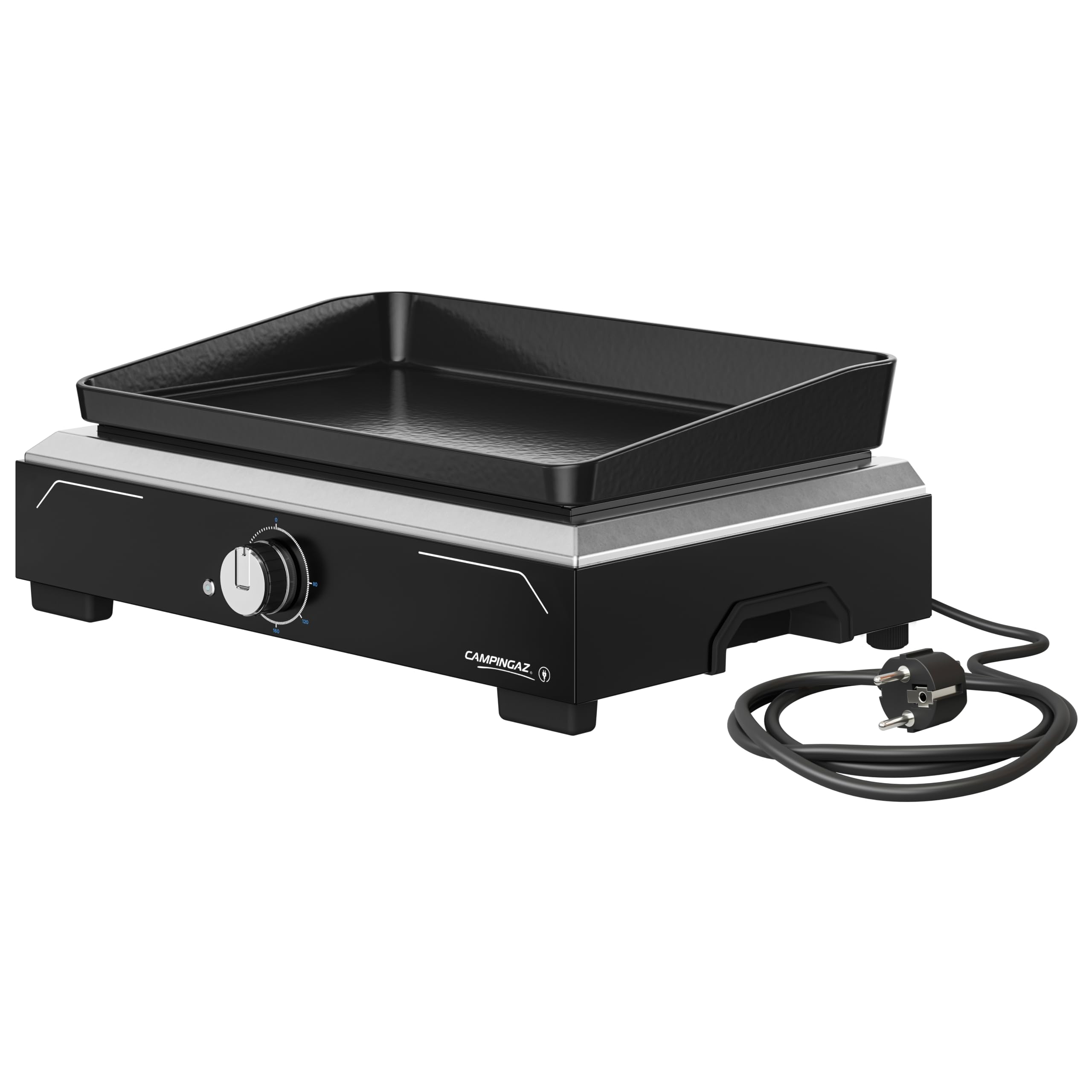 Campingaz Plancha 1 XD Electric | Parrilla Eléctrica Portátil para Interior y Exterior | 2100 W, Negro