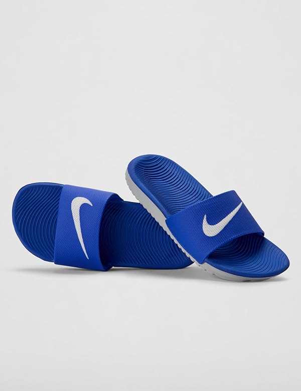 Nike Kawa Little/Big Kids' Slides, Hyper Cobalt/White, 7Y by Nike - Used condition - Image 5