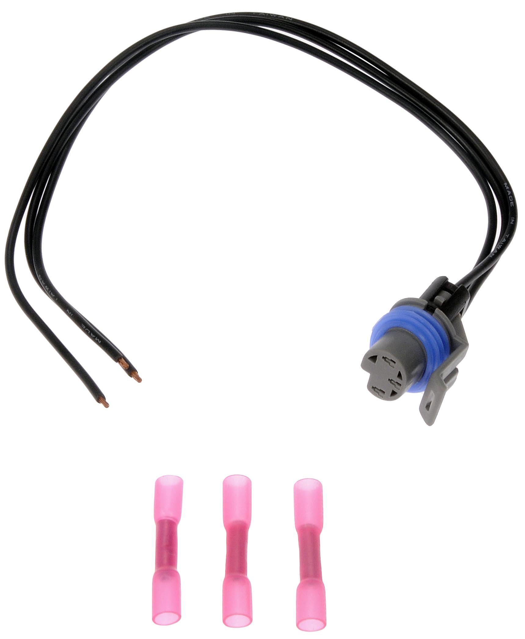 Dorman 645-780 Oil Pressure Switch Connector - Dorman Coolant Temperature Sensor Connector 645-780 - DORMAN Oil Pressure Switch Pigtail Connector - Oil Pressure Switch Connector - Pigtail - Oil Pressure Switch Connector - General Use Electrical Connector - Make better electrical repairs and accessory installations with this pigtail connector. Designed for a clean appearance when installed, it features weatherproof terminals and a locking tab for a reliable quick disconnect electrical connection.