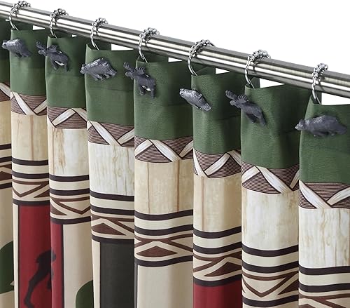 Miniatura 4 de Woodland cortina para regadera de tela impermeable