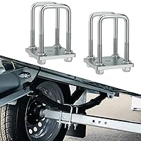 Vista 6 de Kit de pernos en U para remolque de barco, resortes, pernos en U de 2 pulgadas de ancho, para eje de 2 x 2 - 4 34 pulgadas de largo