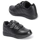 TRASE School Shoes Black for Boys and Girl | Premium Light Weight EVA Sole | White and Black Colors Available| Without Laces 5 Years to 16 Years (Black, 8 UK) gallery image