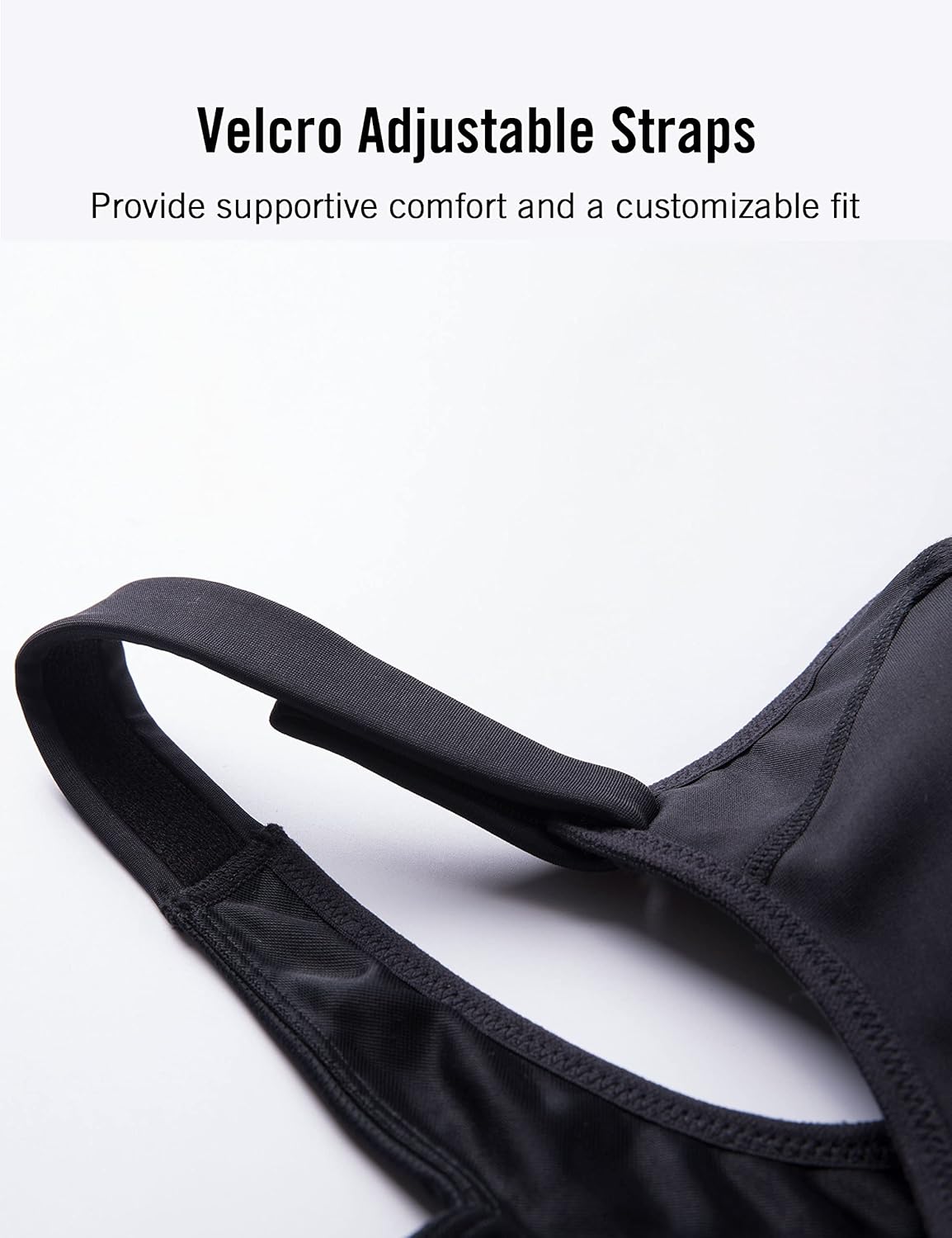 SYROKAN Women's Sports Bra High Impact Front Adjustable Support Lightly Padded Wireless Racerback Workout Running - Image 6