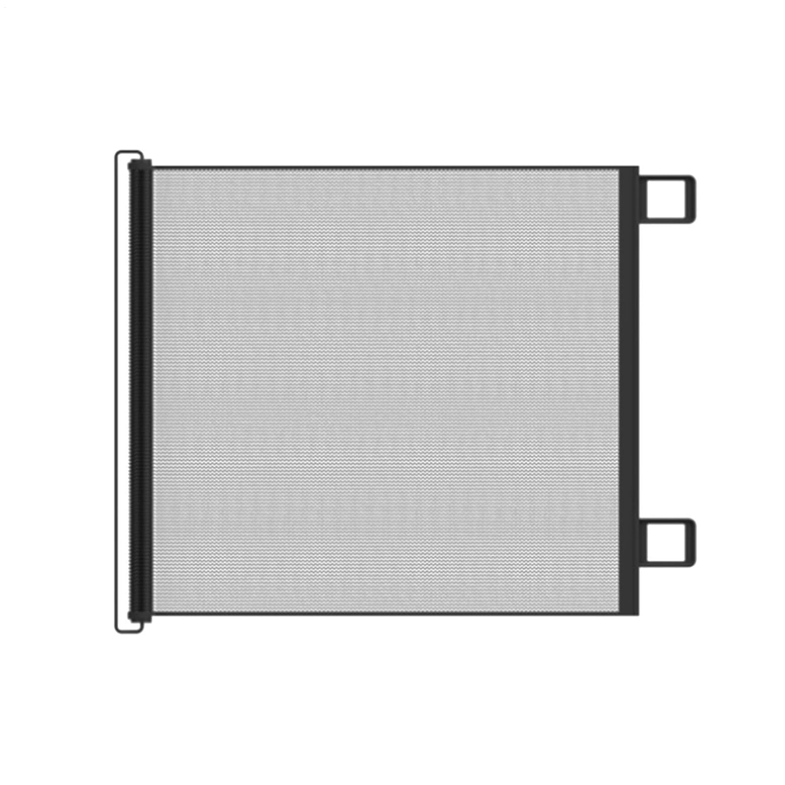 Puerta retráctil para bebés segura para escaleras y mascotas, puerta de malla sin taladro, para uso en interiores y exteriores, perfecta para patios, chimeneas y escaleras