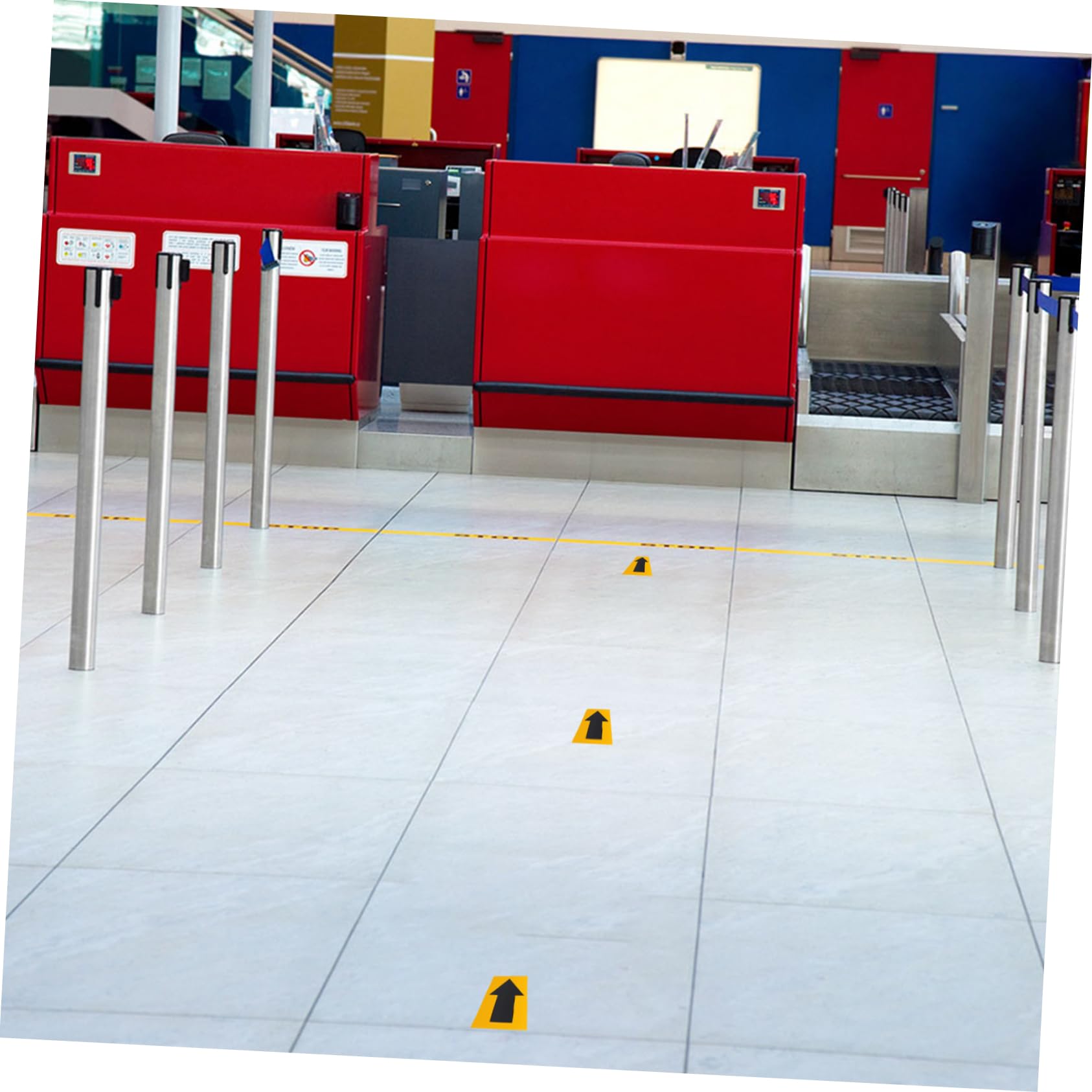 MAGICLULU Pegatinas de Señalización de Flecha Película Reflectante de Pvc Negro, Fáciles de Usar para Marcar Tuberías en Entornos Industriales Seguridad