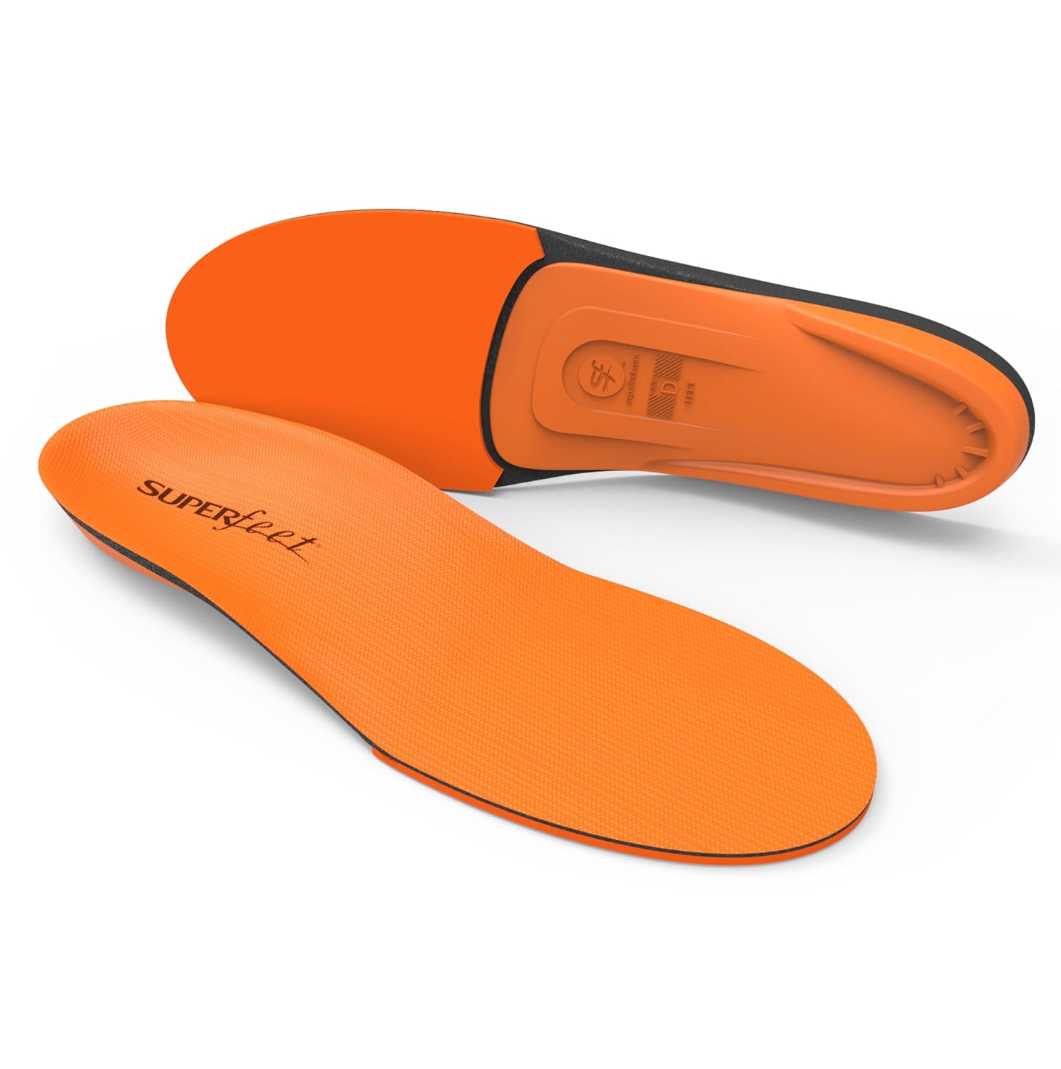 Superfeet All-Purpose High Impact Support Insoles Orange - Trim-To-Fit Orthotic Arch Support Shoe Inserts - Professional Grade