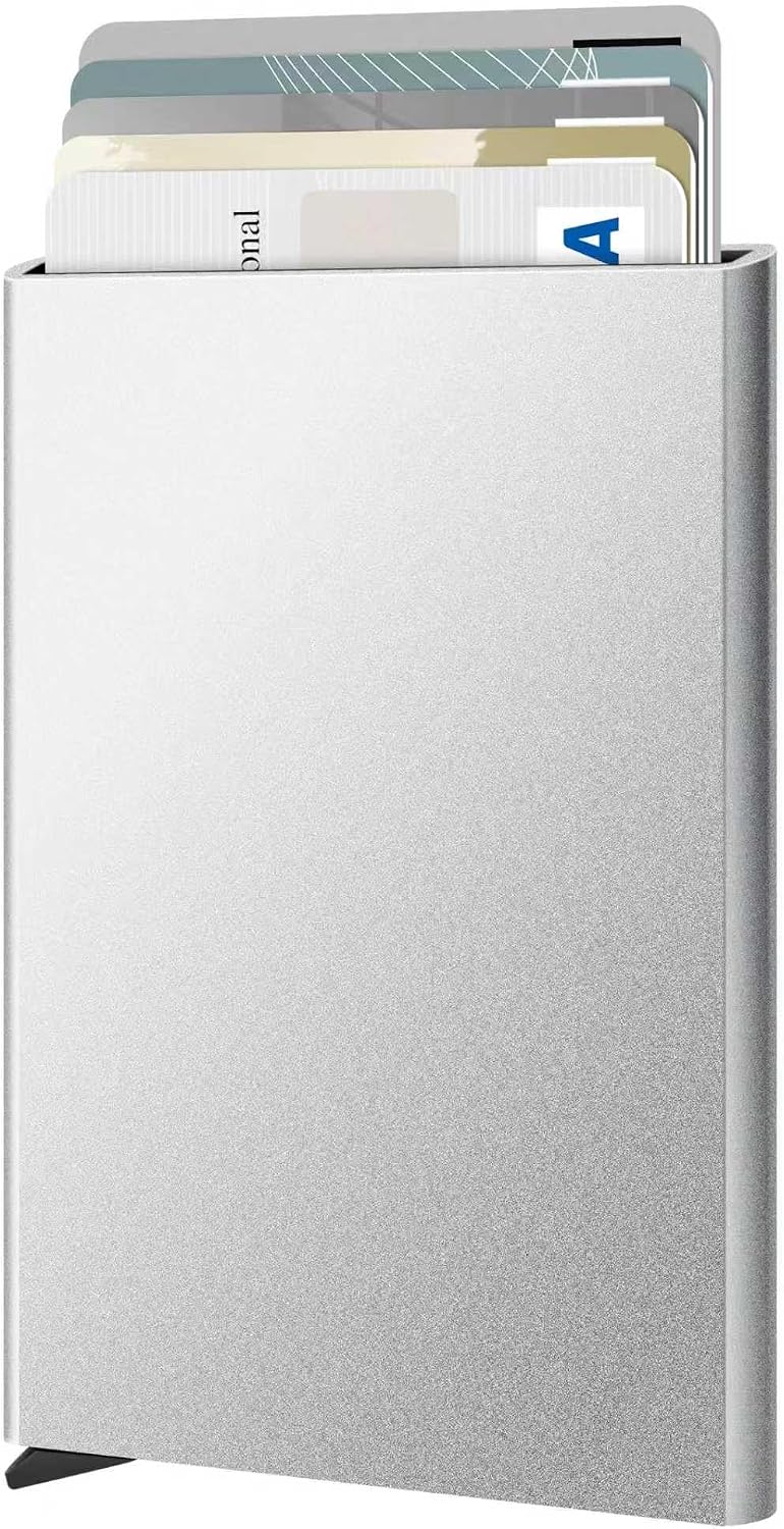 FurArt Slim Minimalist Wallet RFID Credit Card Holder for Men | slim minimalist compact rfid id window thin