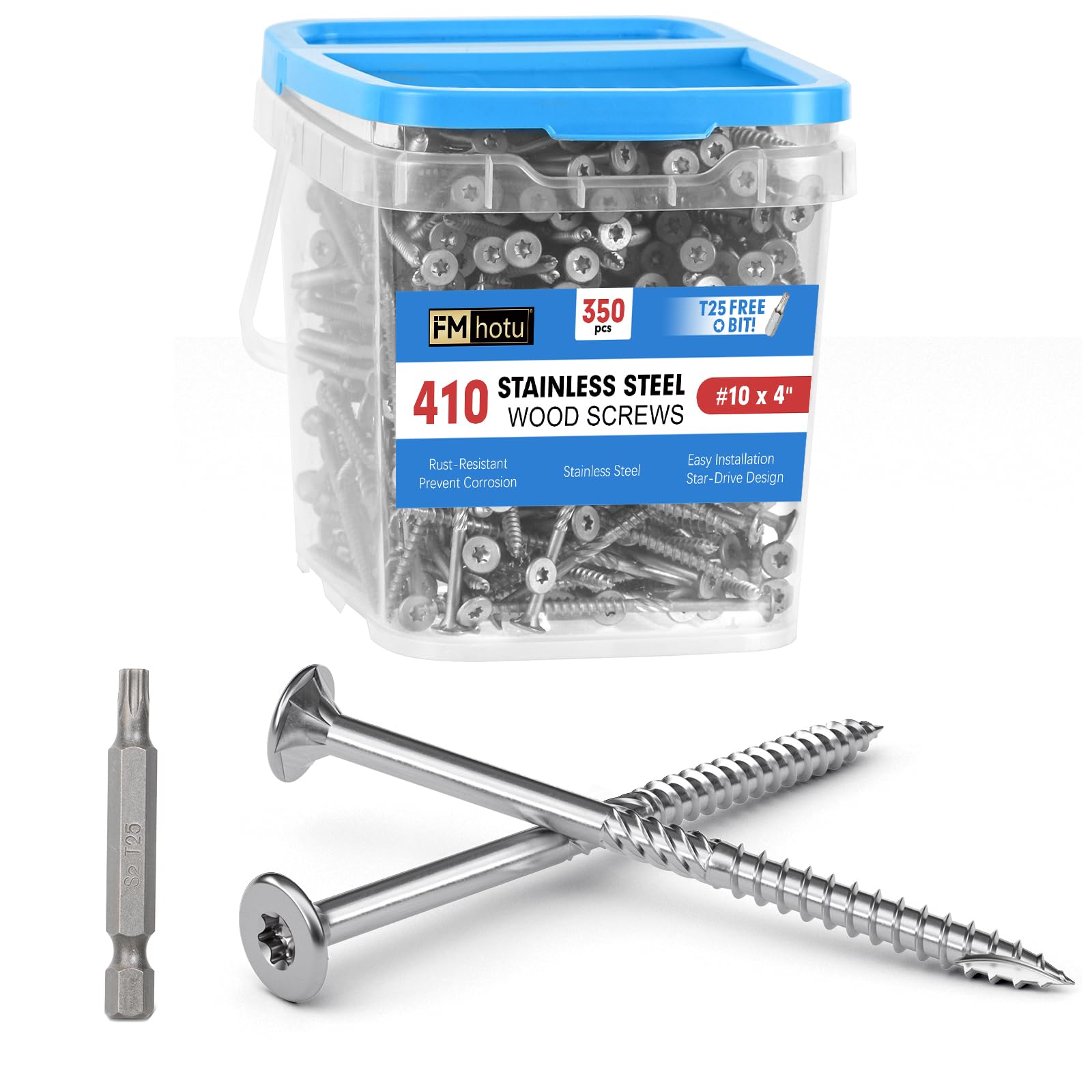 Stainless Steel Deck Screws - 150 Pack #10 x 2 -9