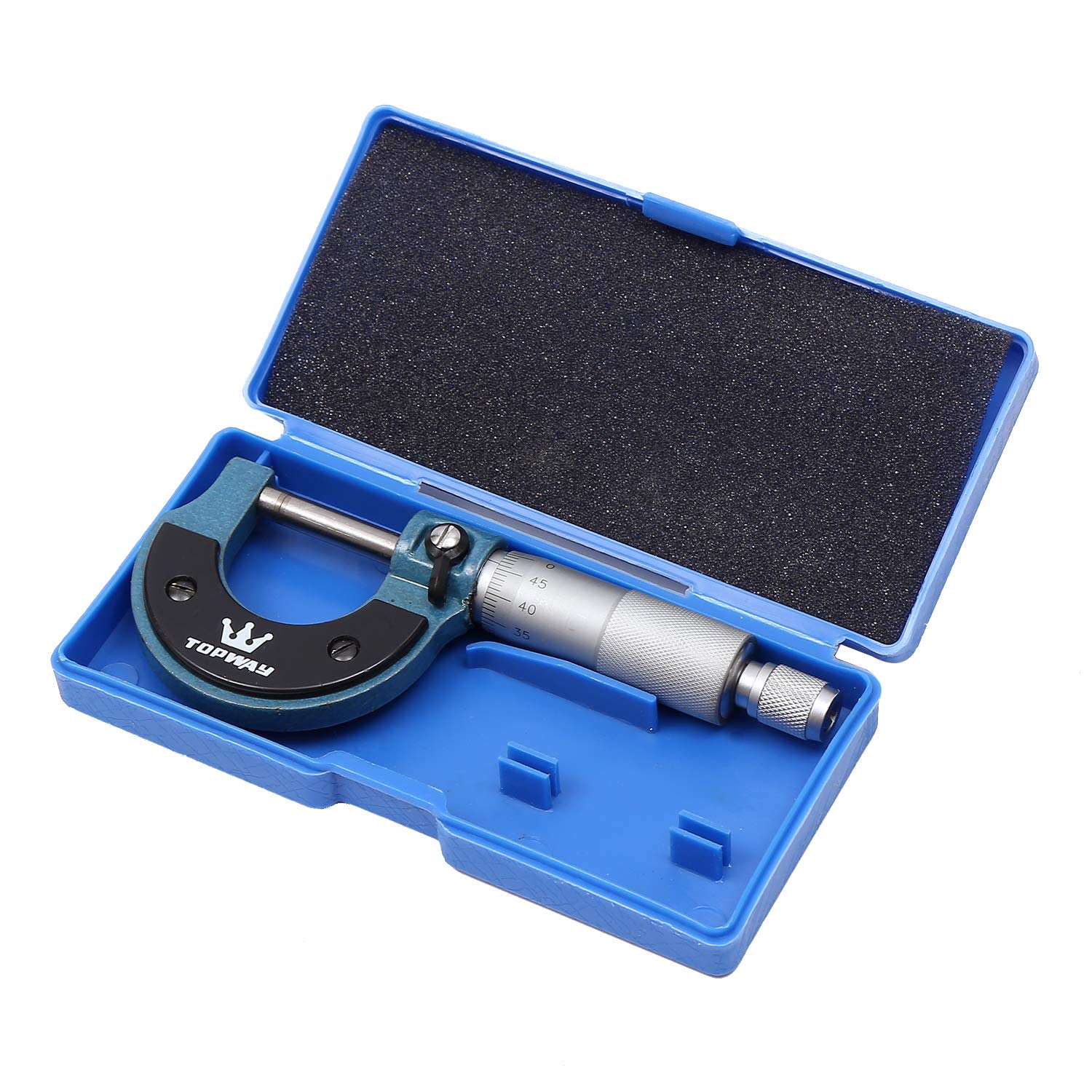 Micromètre Externe Métrique 0-25mm Haute précision Génie métallurgique et mécanicien automobile Outil de mesure TOPWAY 401302
