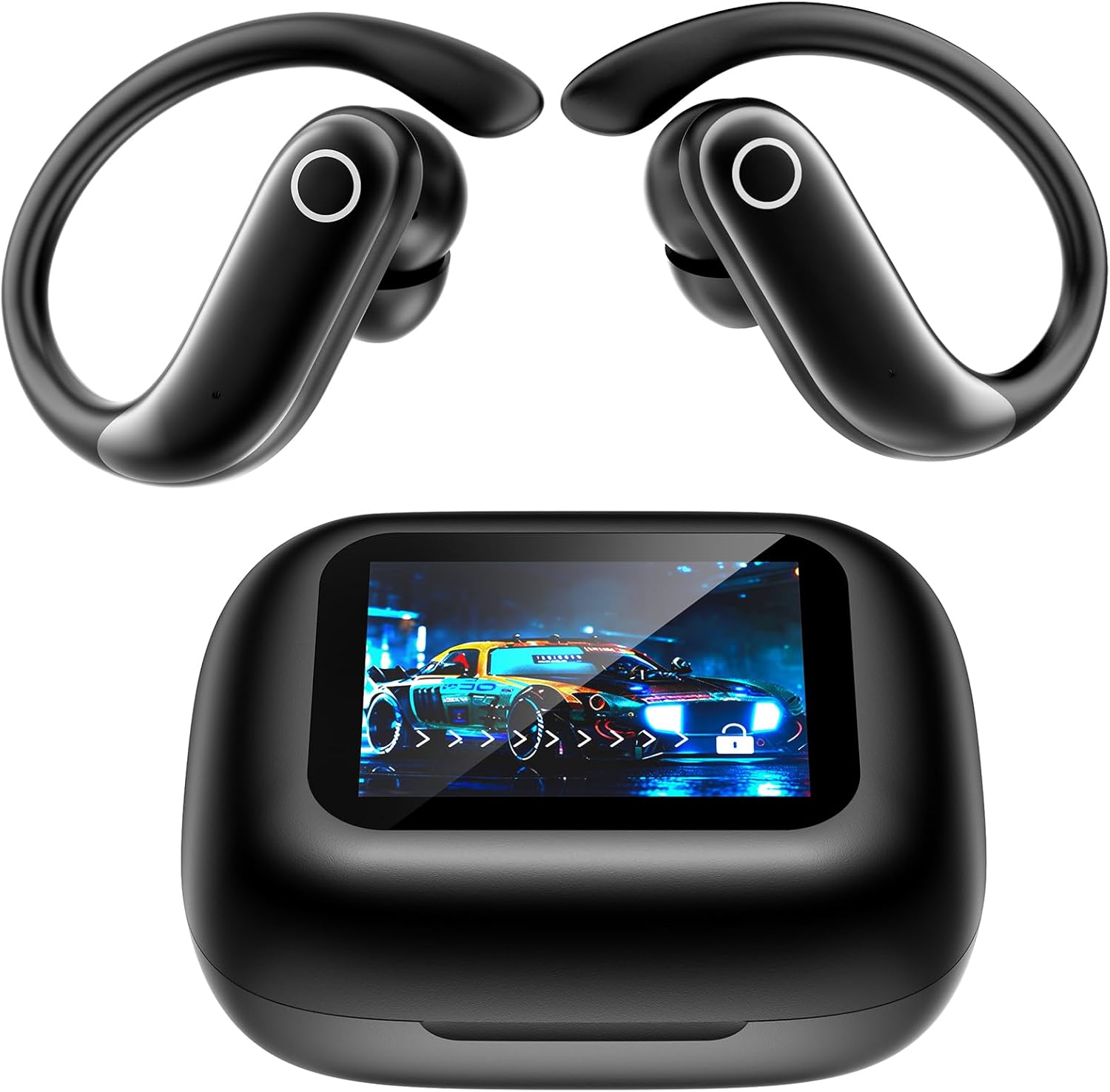 NE61 AI Translation Earbuds Real Time with 134 Languages, 60H Playtime Open-Ear in-Ear Headphones, Bluetooth 6.0 Wireless Headphones, Translator for Business Travel (Black)