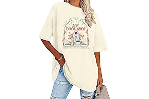Disney Oversized Women's Belle's Book Shop T-Shirt