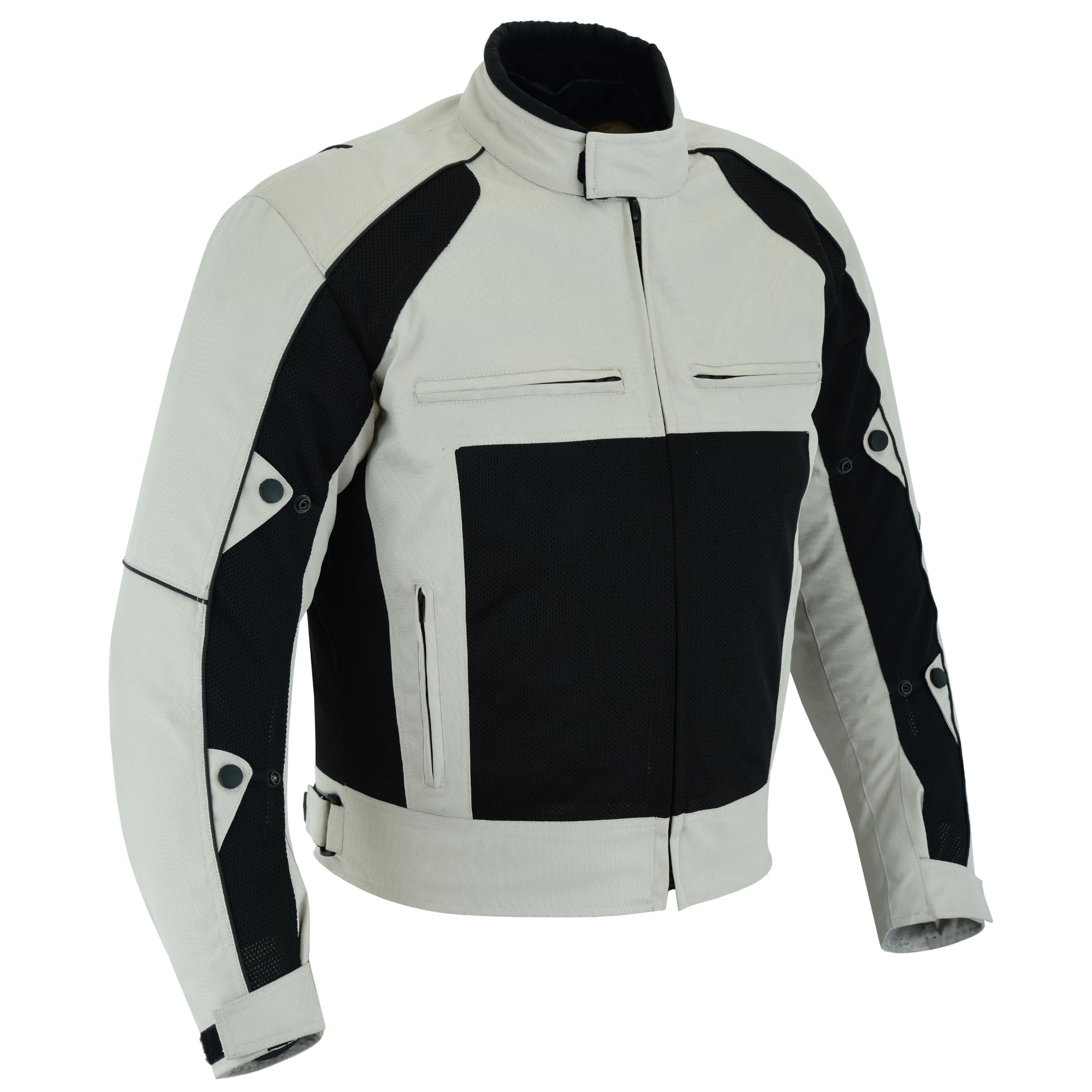 Męska kurtka motocyklowa z tkaniny Air Mesh i Cordura 600D CE, ochronna kurtka motocyklowa z siateczką i wodoodporną podszewką, oddychająca odzież tekstylna dla motocyklistów