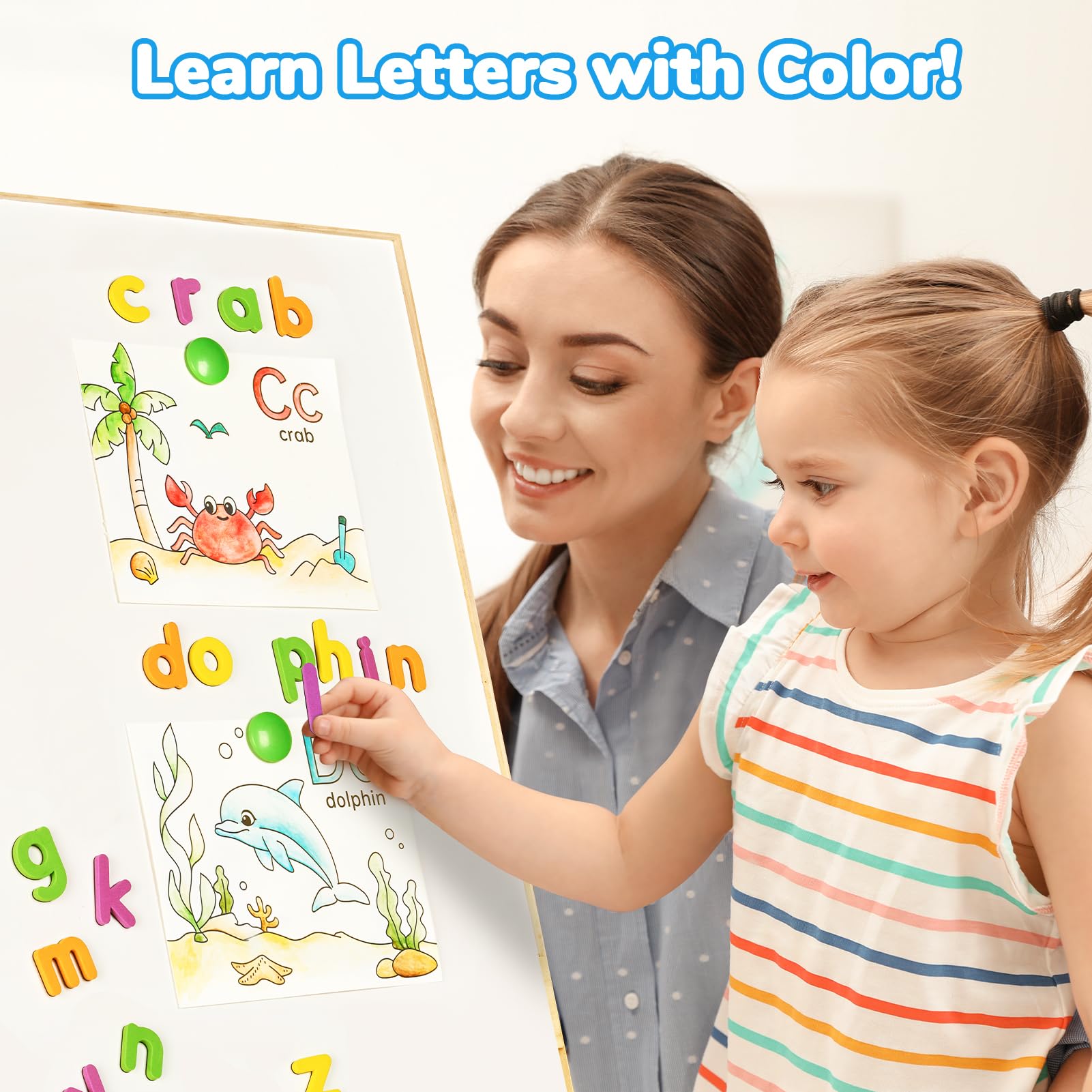 JoyCat album da colorare per bambini, set di pittura ad acquerello per bambini dai 3-5 ai 4-8 anni,attività di disegno artistico e artigianale, regalo di compleanno per ragazzi e ragazze(Blue)