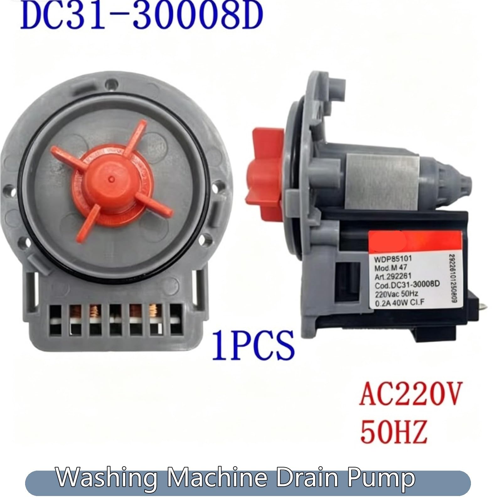 Pompa Di Scarico Per Lavatrice, Compatibile Con LG, Motore Della Pompa Dell'acqua Di Scarico Della Lavatrice DC31-30008D WDP85101 50/60 Hz Parti
