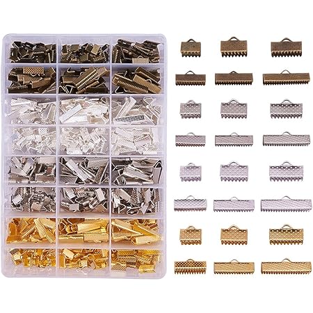 400 Pezzi Fermagli Per Bracciali In Metallo - 5 Colori, Per Nastro, Pelle E Bigiotteria Fai Da Te - Foto 11