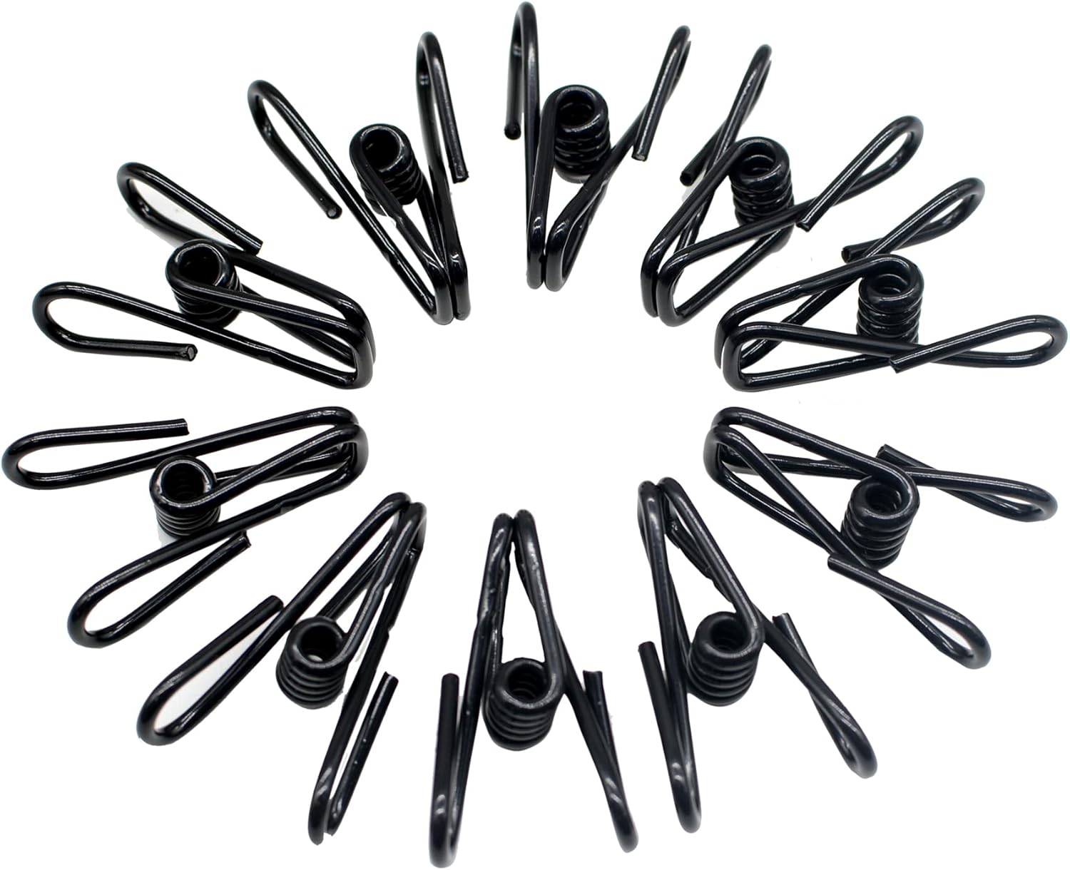 Chip Clips, 30 Pcs Black 2 Inch Steel Wire Clips Bag Clips for Food