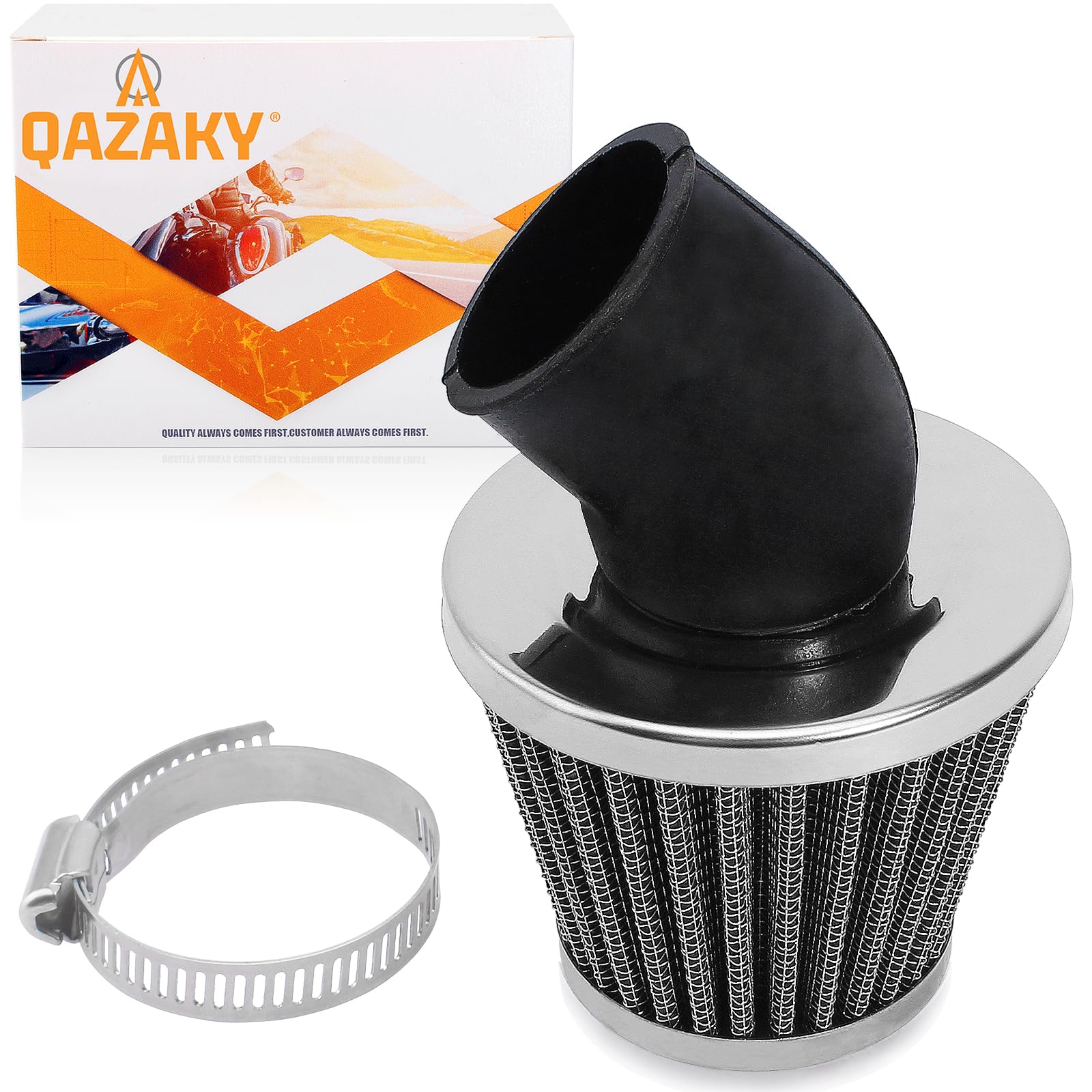 38mm 39mm 40mm 1.5inch Air Filter Cleaner 45 Degree Angled for 50cc 70cc 90cc 110cc 125cc 150cc 200cc Motorcycle ATV Quad Scooter Gokart Moped Chopper Pit Dirt Pocket Mini Super Bike GY6 1.5in-image-36