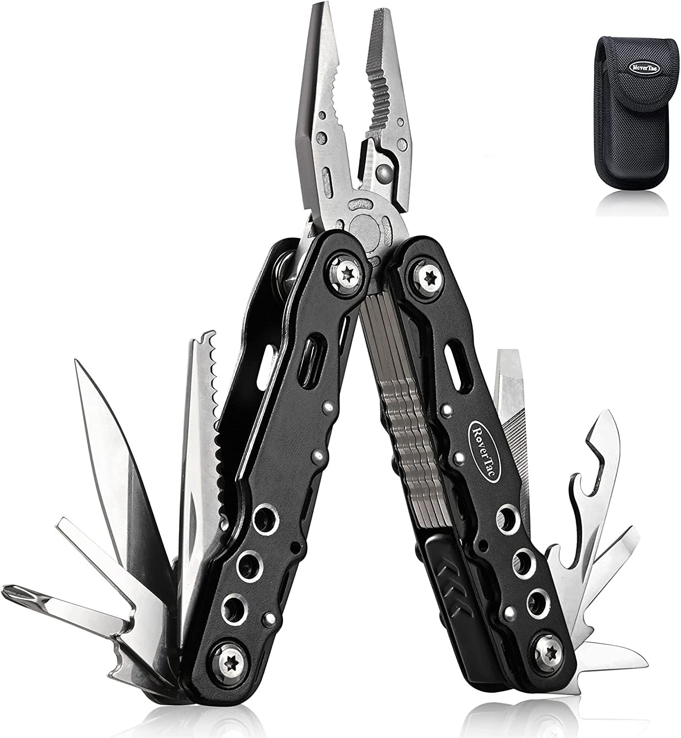 HONZIN Multitool Pliers 18 in 1 Foldable Pliers with Belt Pouch Portable Pocket MultiTool