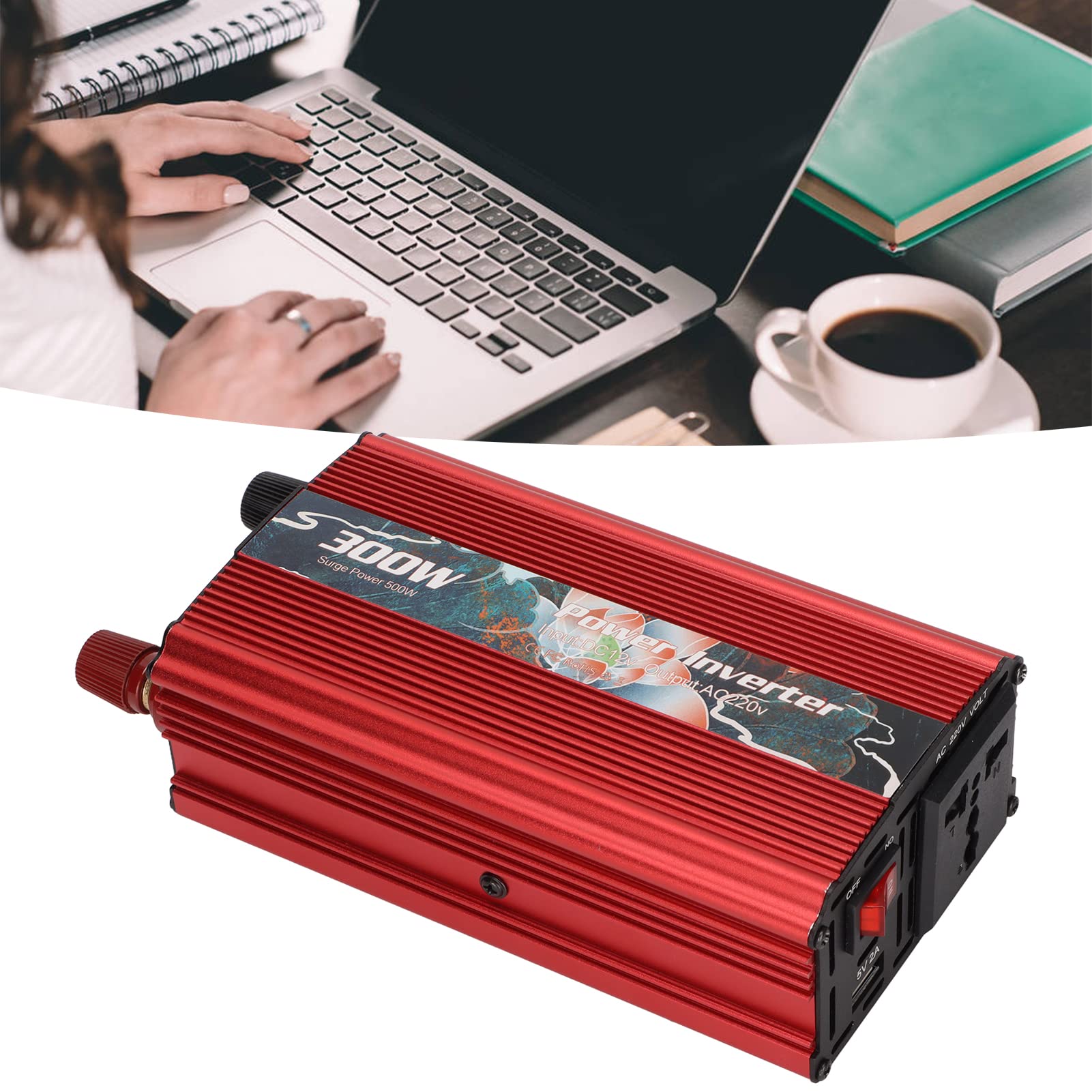 Inwerter 12 V Lekki Adapter Odcinający o Mocy 300 W Przy Niskim Napięciu Przepięciowym do Wycieczek Drogowych i Kamperów