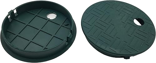 Miniatura 2 de SEULEME Tapa neumática de la caja de la válvula de 6 pulgadas, sistema de rociadores redondo, caja de válvula circular de riego, paquete de 2