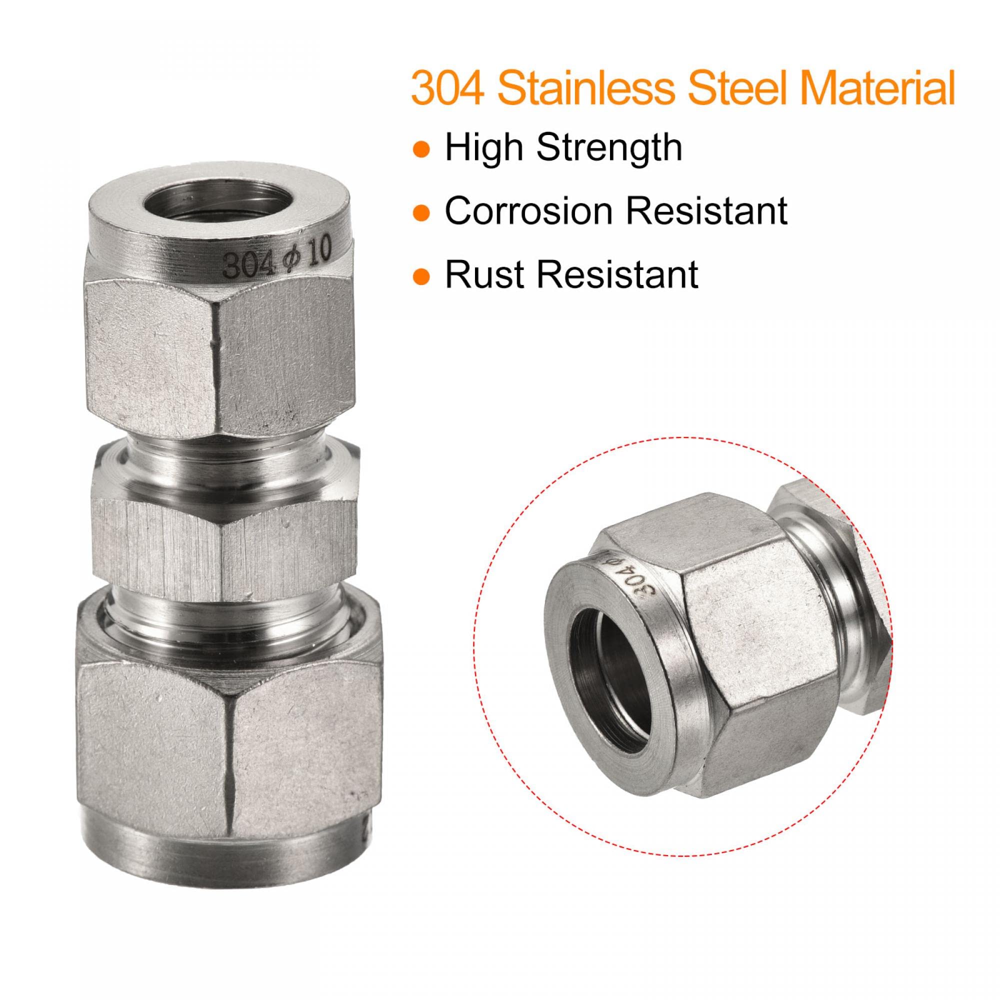 Rohrriemenklemmen Aus Edelstahl 304 – 10 Stück, Für 10 Mm Rohre, Poliert & Rostfrei