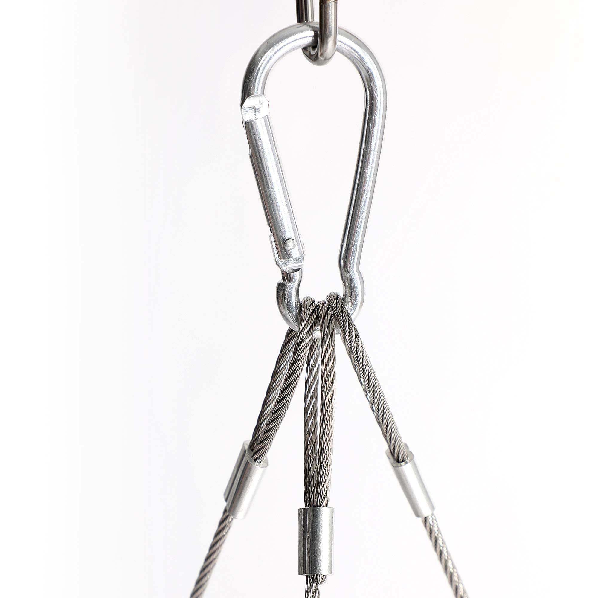 DRULINE Griglia Rotondo Grill Basculante Ruggine Griglia Acciaio Inox con Cavo - Ø 50 cm