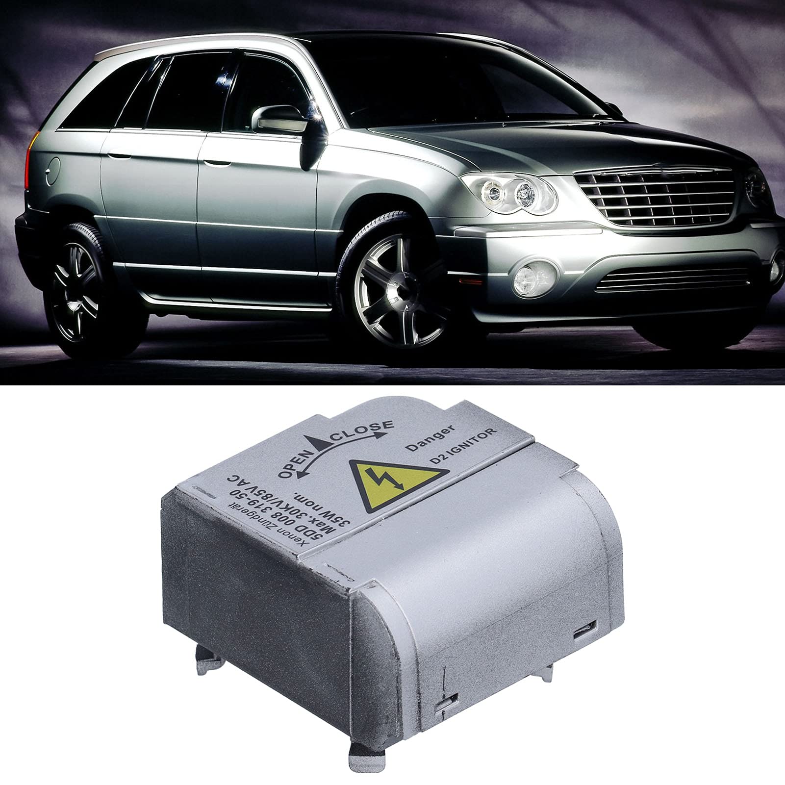Para Xenon Ballast Xenon Módulo de Encendido de Faros Delanteros 5Dd00831950 Abs Silver Xenon Ballast Igniter 5Dd00831950 12V Silver Abs Fit Para Range for Rover