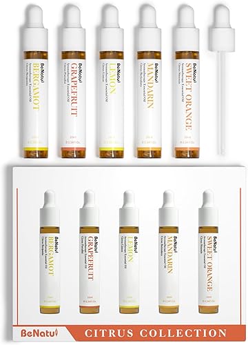 Miniatura 7 de Juego de aceites esenciales (Eucalipto, lavanda, citronela, menta, árbol de té, naranja) para difusor, piel tópica, cuerpo, fragancia natural para