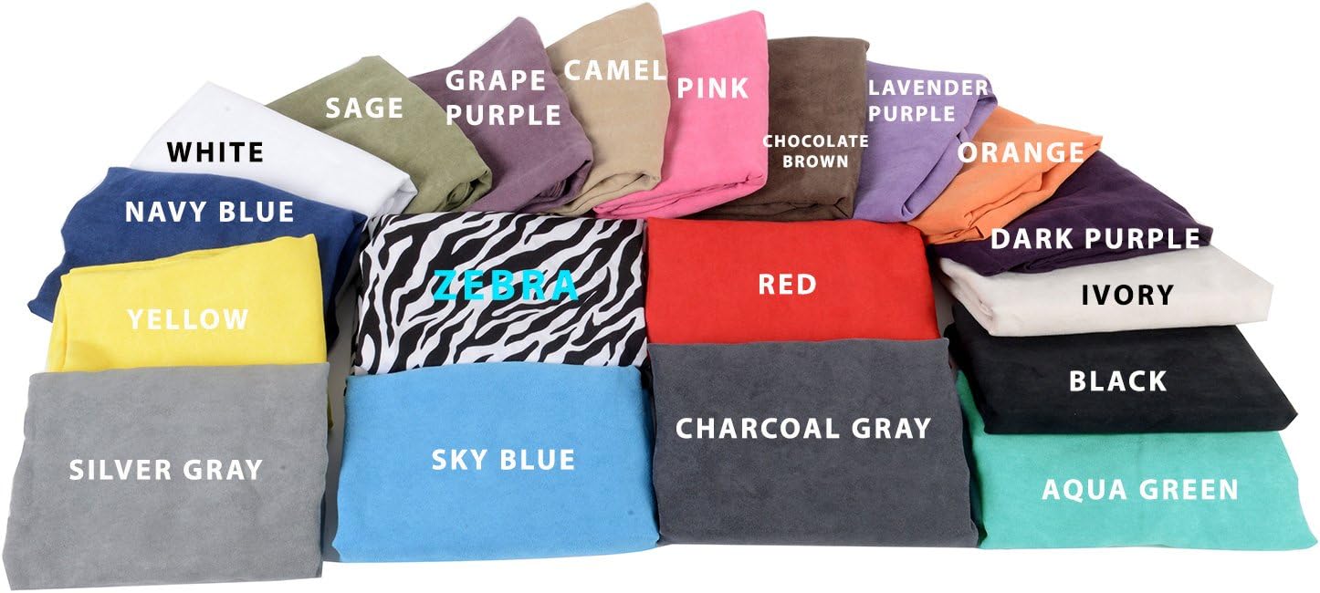 Double-Sided Zippers Body Pillow Cover Pillowcase in 19 Colors & Various Size (20" x 72", Navy/Blue)