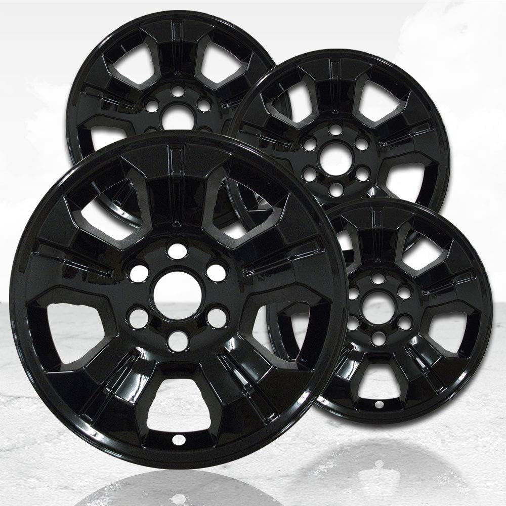 Upgrade Your Auto 18" 4pc Gloss Black Wheel Skins (Set of 4) for Chevy Suburban LT 2014-2018