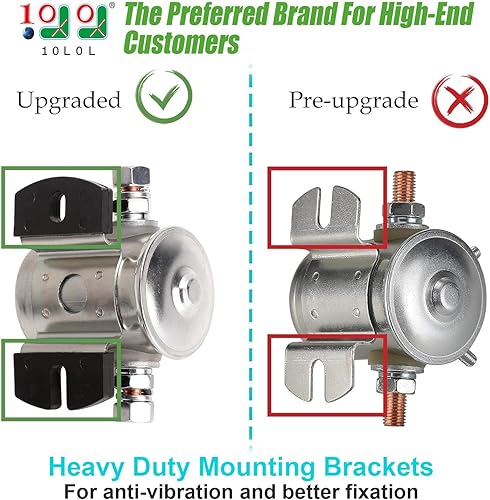 Miniatura 2 de 10L0L Relé solenoide serie #70 para carrito de golf EZGO 36 voltios, 4 terminales SPNO servicio continuo, OEM # 11761-G1 27855-G01 27855-G02