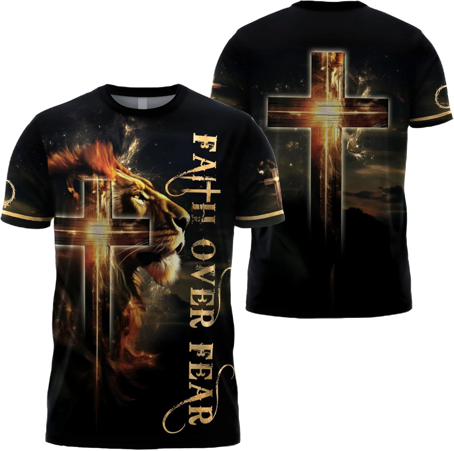 Faith Over Fear Shirt, Jesus Shirts for Men, Religious Shirt, Christian T Shirts for Men