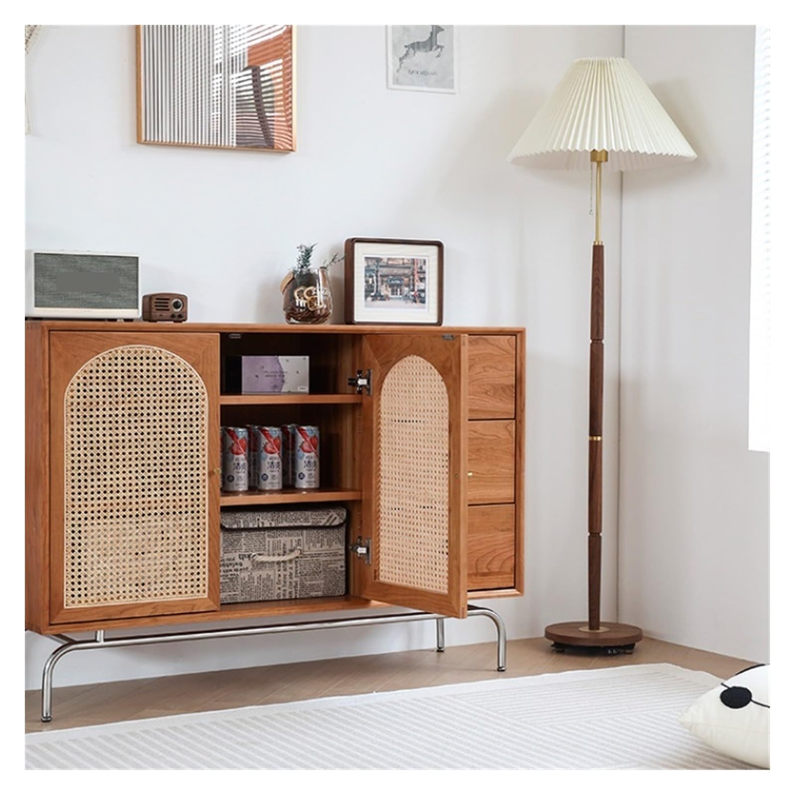 Armadio cucina Credenza in legno for la casa Soggiorno multifunzionale stoccaggio