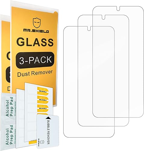 Miniatura 2 de Mr.Shield [Paquete de 3] Diseñado para Xiaomi 12T Pro/Xiaomi 12T 5G [Vidrio templado] [Vidrio japonés con dureza 9H] Protector de pantalla