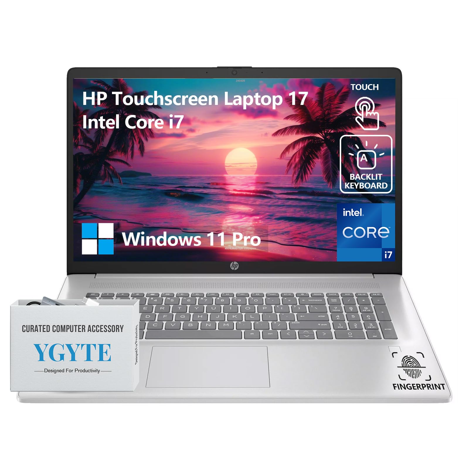 Amazon.com: HP 17 Inch Laptop Touchscreen Computer, 17.3 HD+ Touch