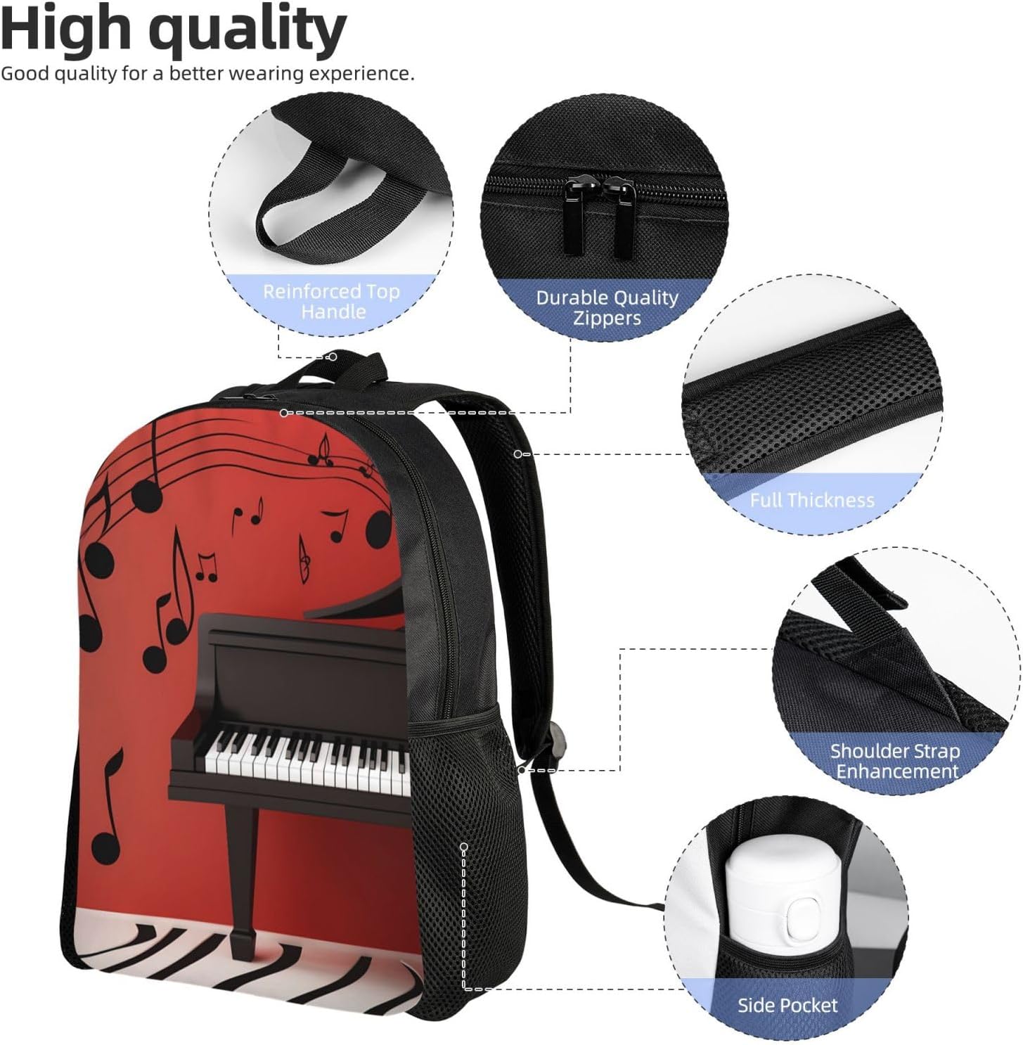 Travel Backpack Lightweight Laptop Backpack Shoulder Bag Casual Daypack image 4