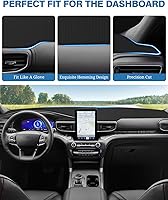 Vista 3 de FIILINES - Cubierta para tablero de malla antideslizante, parasol sin reflejos, accesorios para tablero compatibles con Ford Explorer 2020-2025