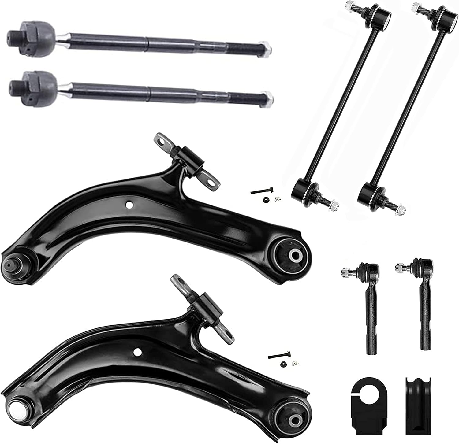 10PC Front Lower Control Arm Suspension Kit FITS 2007-2012 Nissan Sentra