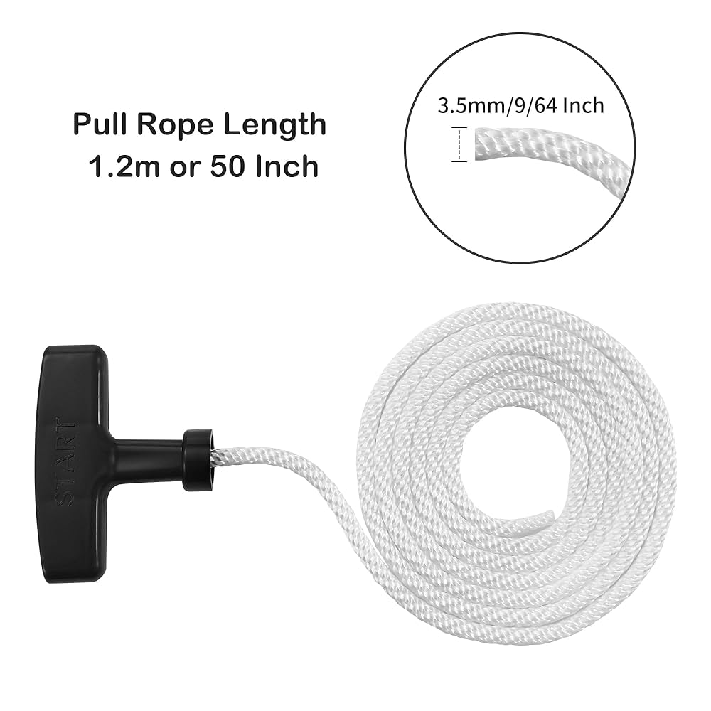 1 Set Universal Pull Cord Rope & Handle For Honda Mountfield Husqvarna Lawnmowers Garden Supplies Newly - Tool Parts