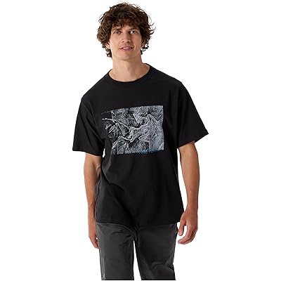 Мужская рубашка Arcteryx Kragg Cotton Lithographica Short Sleeve black