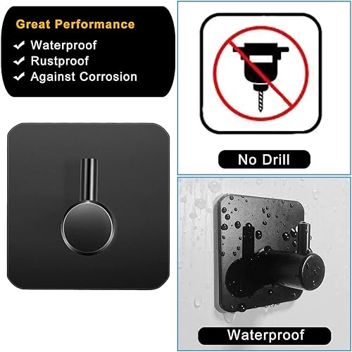 Miniatura 5 de Nolimas Juego de 5 piezas de accesorios de baño negro mate incluido barra de toalla de mano de 16 pulgadas de largo, soporte de papel higiénico, 3