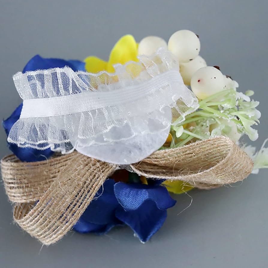 Amazon.co.jp: 造花ブーケ ひまわり 2ピース リストフラワーブーケ