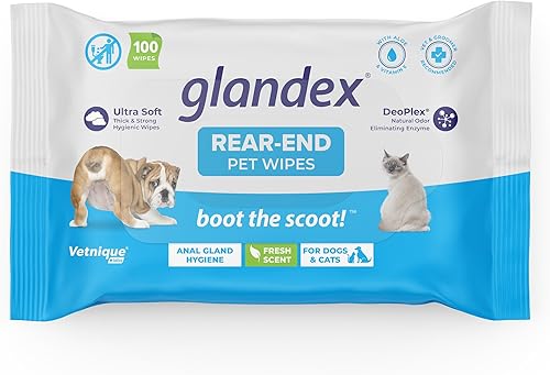 Miniatura 2 de Glandex VETNIQUE Dermabliss Omega & Skin Suplemento masticable para perros (60 unidades) Toallitas higiénicas para perros (100 unidades)