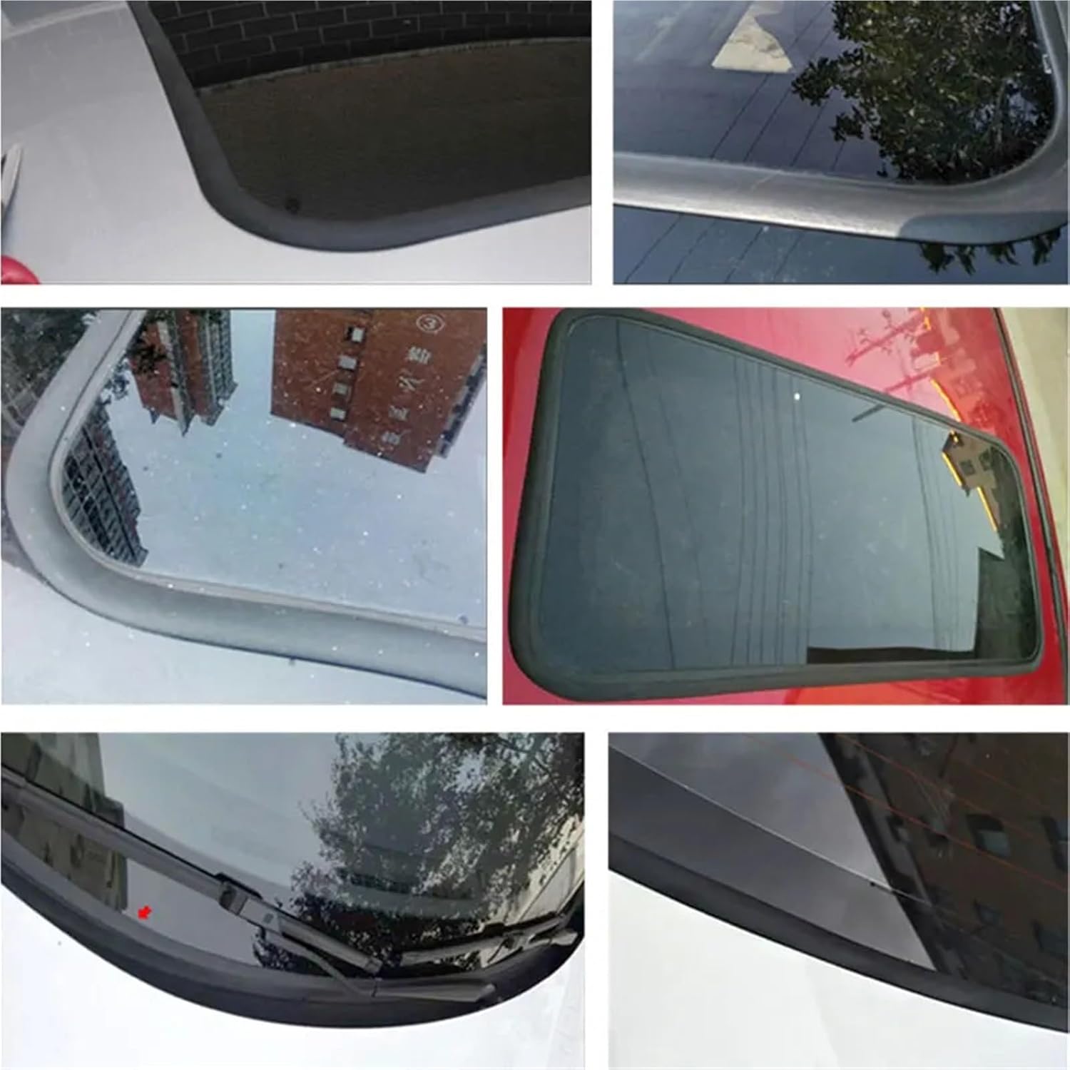 Car Sunroof Waterproof Seal Strip for Car Windshield Roof Sealing Sticker Auto Rubber Seal Strip Noise Insulation Accessories