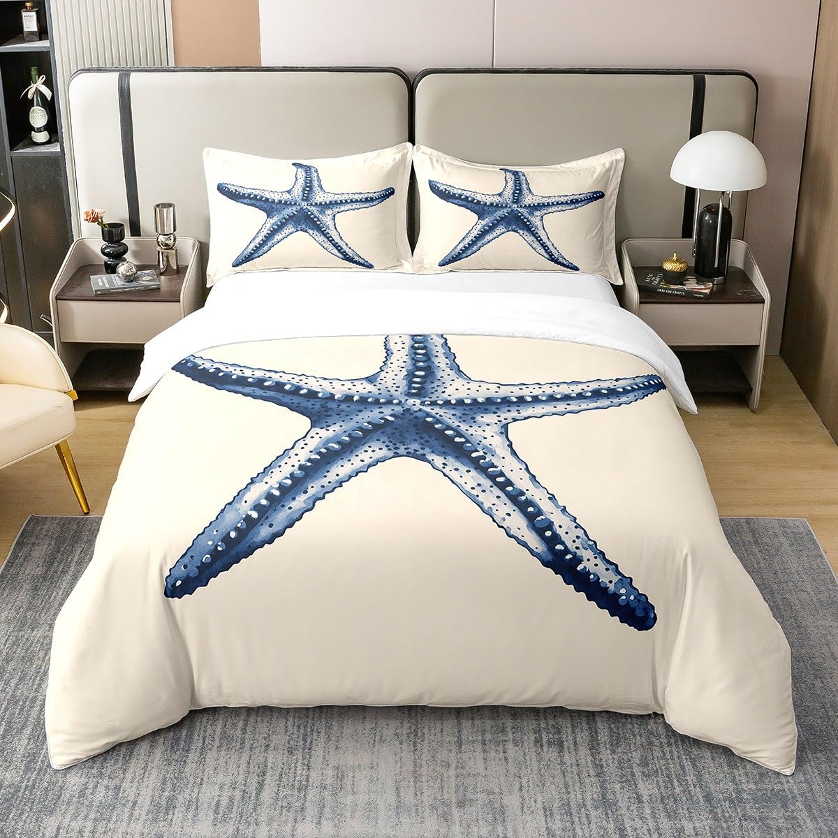 Parure de lit animaux marins en coton doux pour apaiser le sommeil des enfants