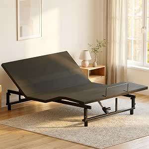 Mixcous Queen Adjustable Bed Frame with Head & Foot Lift and Wireless Remote