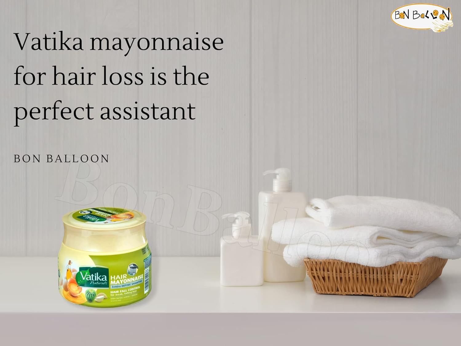 Vatika Naturals Hair Mayonnaise Treatment 3 Mins Before Shampoo, 500 ml Provides Nourishment Essential Oils & Conditioning Egg Proteins Moisturizing Smoothing Hair Loss (Hair Fall Control)