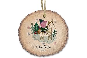 Personalized Pig & Unicorn Christmas Ornament 2022