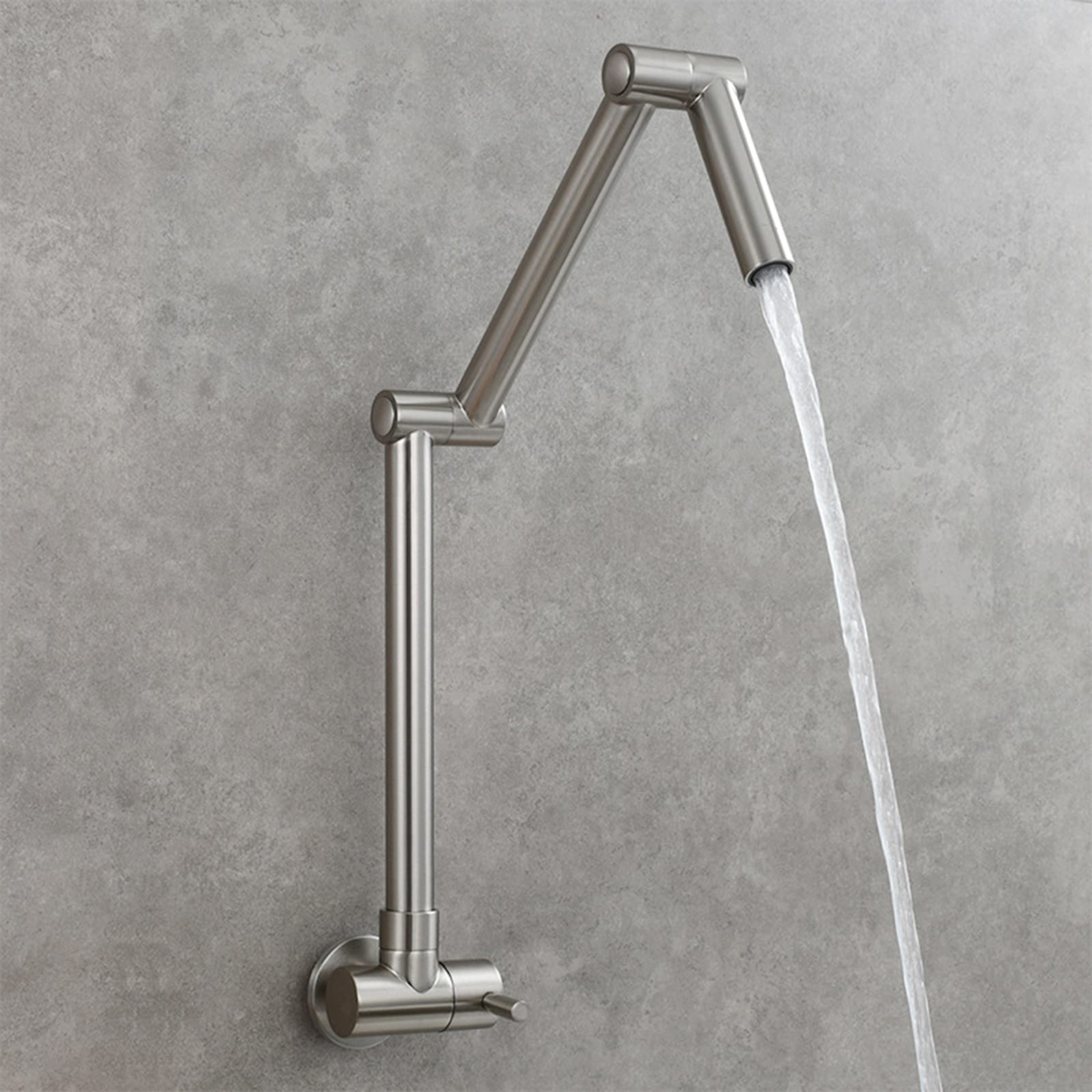Robinet d'évier mural pliable pour libérer le plan de travail